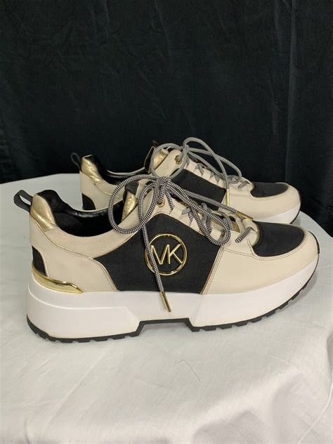 michael kors cosmo canvas trainer|Cosmo Canvas and Leather Trainer .